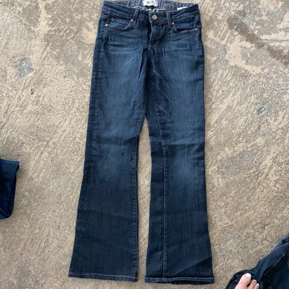 Paige denim skyline boot jeans, size 26, dark blue - Picture 3 of 6